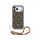 Etui / obudowa na smartfona Guess 4G Strap Triangle Logo MagSafe do iPhone 17 Pro Max brązowy